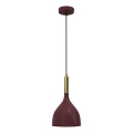 NOAK hanglamp met kabel 1xE27/15W/230V bordeaux