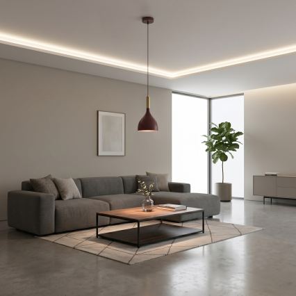 NOAK hanglamp met kabel 1xE27/15W/230V bordeaux