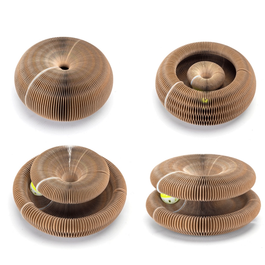 Nobleza - 3-in-1 krabpaal voor katten, bruin