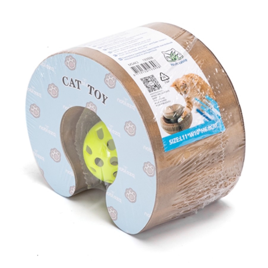 Nobleza - 3-in-1 krabpaal voor katten, bruin