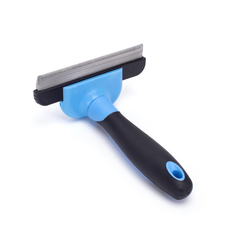 Nobleza - Borstel voor honden en katten blauw 10,5 cm