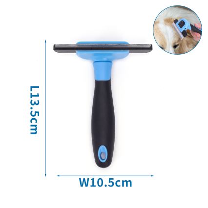 Nobleza - Borstel voor honden en katten blauw 10,5 cm