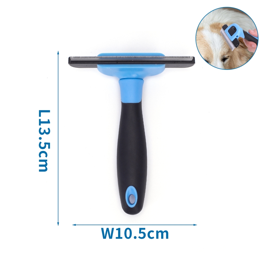 Nobleza - Borstel voor honden en katten blauw 10,5 cm