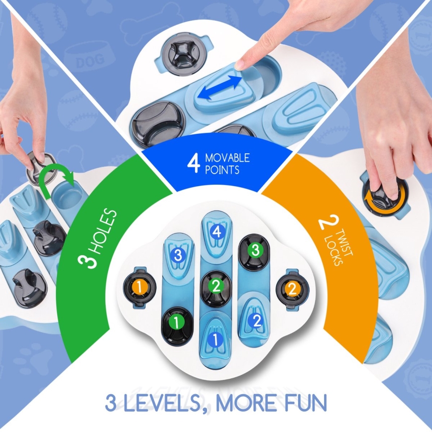Nobleza - Interactief hondenspeelgoed blauw