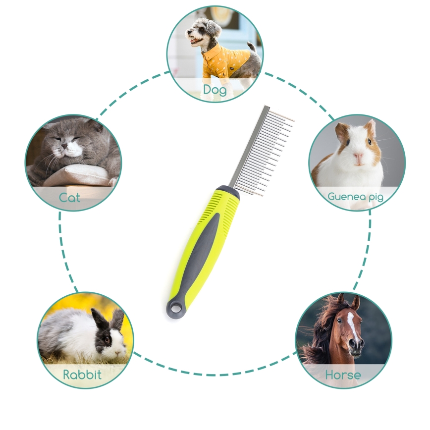 Nobleza - Kam voor honden en katten groen