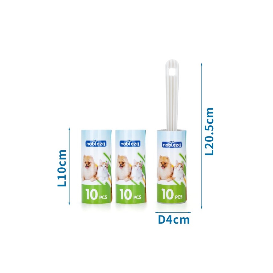 Nobleza - Reinigingsroller voor kleding + 2 nieuwe rollen