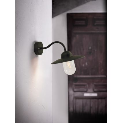 Nordlux - Buiten wandlamp LUXEMBOURG 1xE27/60W/230V IP54 zwart