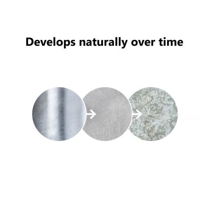 Nordlux - Buitenlamp BLOKHUS 1x E27/60W/230V IP54 zilverkleurig 92 cm