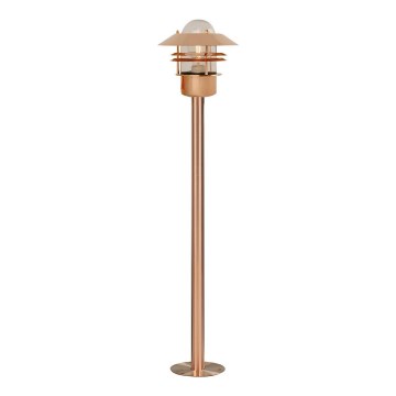 Nordlux - Buitenlamp BLOKHUS 1xE27/60W/230V IP54 koperkleurig