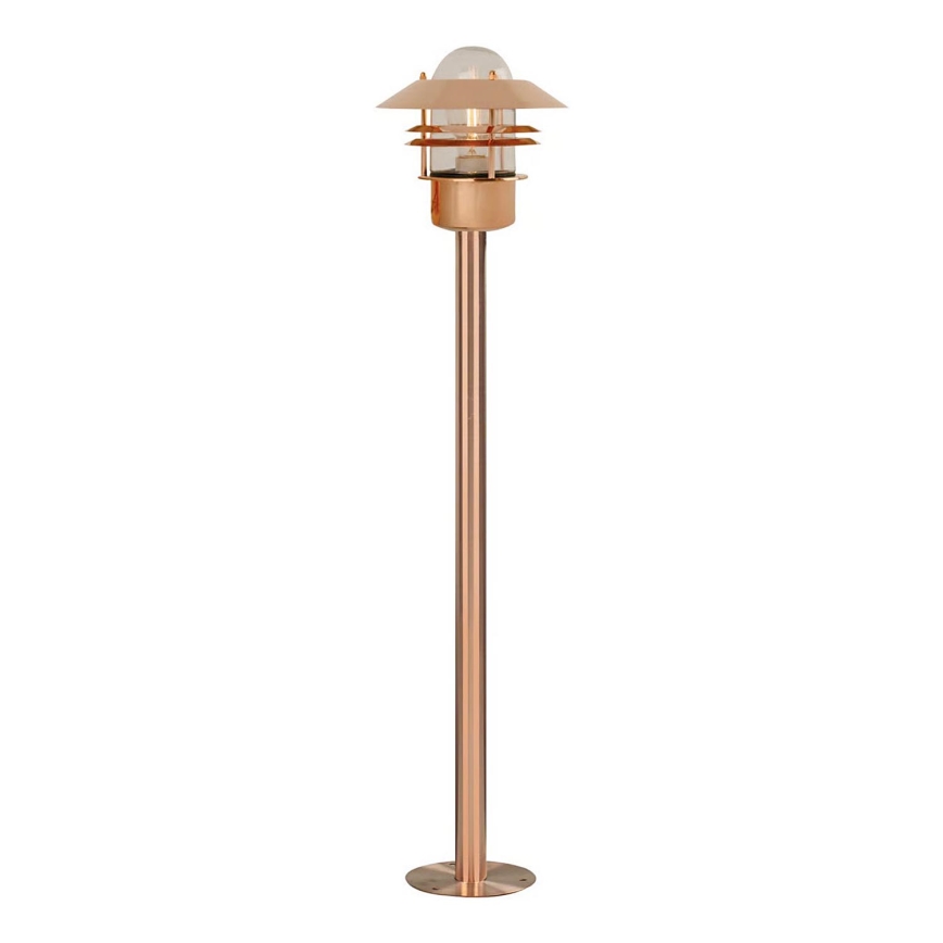 Nordlux - Buitenlamp BLOKHUS 1xE27/60W/230V IP54 koperkleurig