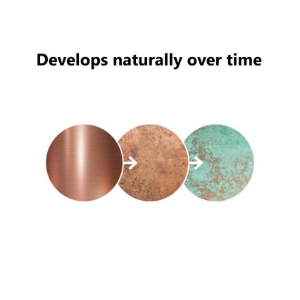 Nordlux - Buitenlamp BLOKHUS 1xE27/60W/230V IP54 koperkleurig