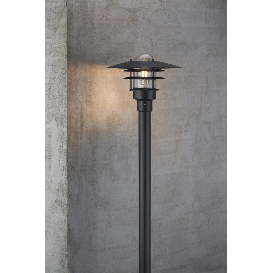 Nordlux - Buitenlamp LONSTRUP 1xE27/60W/230V IP44 zwart 116 cm