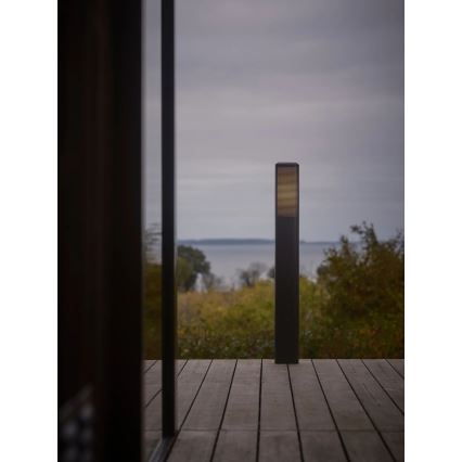 Nordlux - Buitenlamp SIDARA 1x E27/15W/230V IP44 95 cm zwart