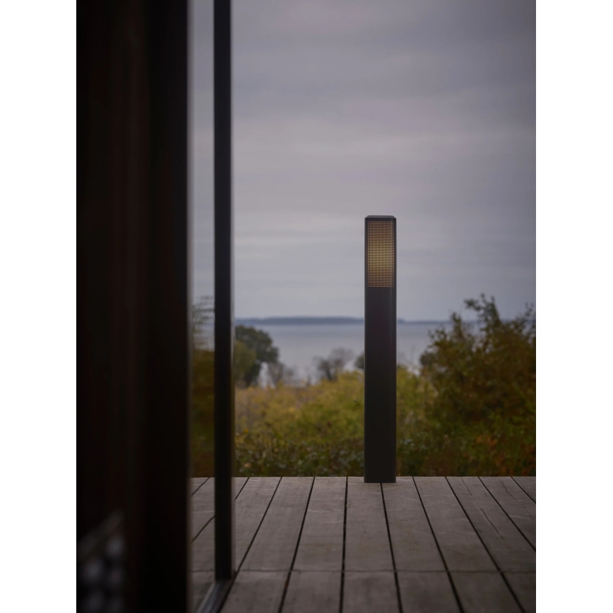 Nordlux - Buitenlamp SIDARA 1x E27/15W/230V IP44 95 cm zwart