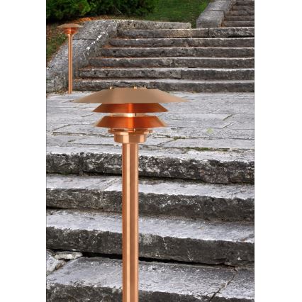 Nordlux - Buitenlamp VENO 1xE27/60W/230V IP54 koperen