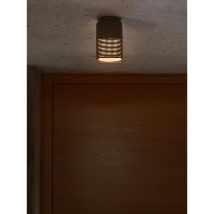 Nordlux - Buitenplafondlamp SIDARA 1xE27/15W/230V IP54 zwart