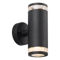 Nordlux - Buitenwandlamp BIRK 2xGU10/28W/230V IP44