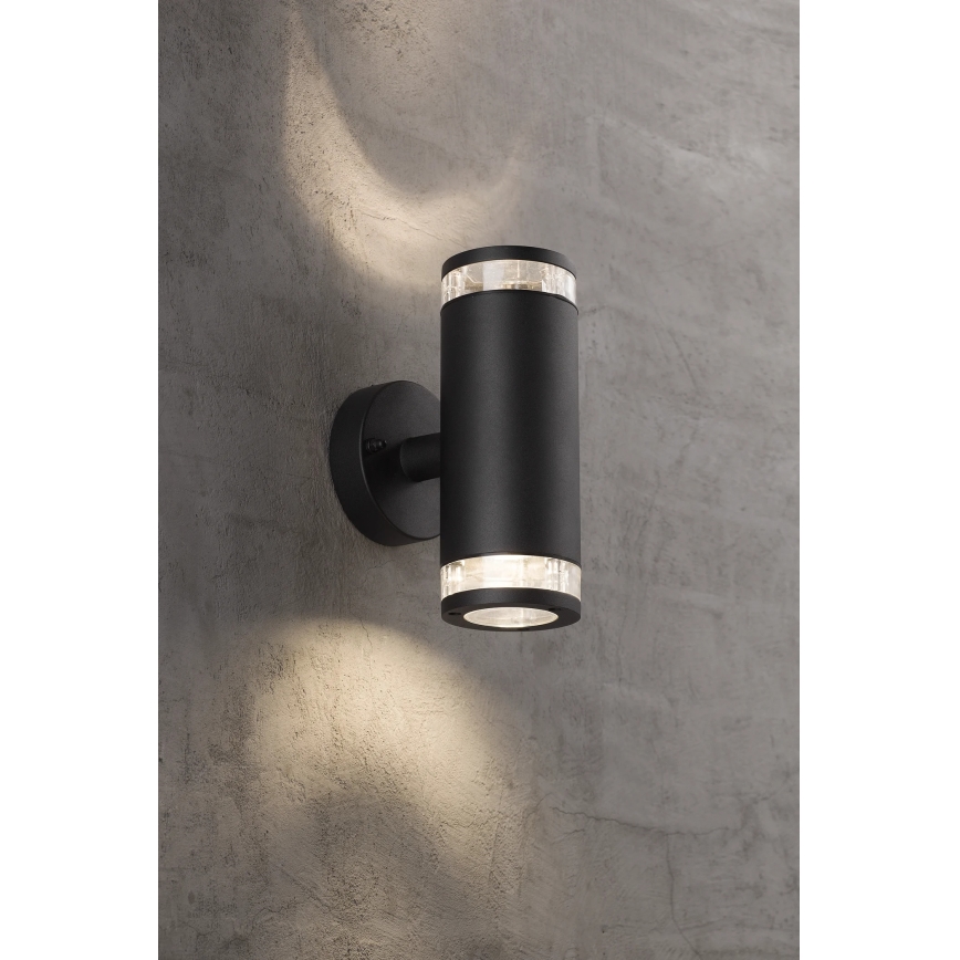 Nordlux - Buitenwandlamp BIRK 2xGU10/28W/230V IP44