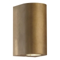 Nordlux - Buitenwandlamp CANTO 2xGU10/28W/230V IP44 messing