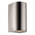 Nordlux - Buitenwandlamp CANTO 2xGU10/28W/230V IP44 RVS