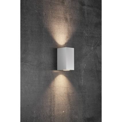 Nordlux - Buitenwandlamp CANTO 2xGU10/28W/230V IP44 wit
