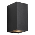 Nordlux - Buitenwandlamp CANTO 2xGU10/28W/230V IP44 zwart