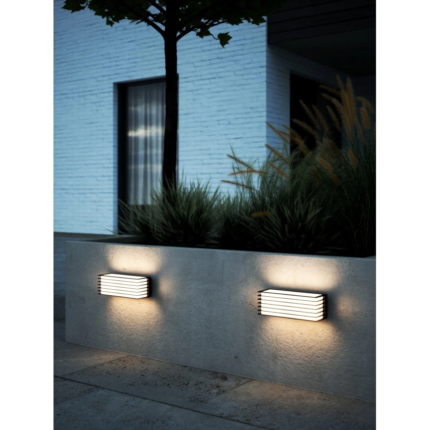 Nordlux - Buitenwandlamp FLUCTUS 2xE27/15W/230V IP44