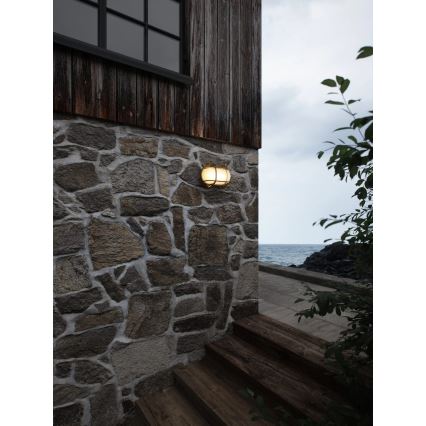 Nordlux - Buitenwandlamp HELFORD 1xE27/12,5W/230V IP64 messing
