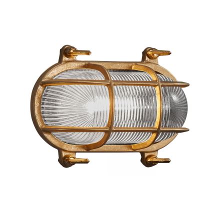 Nordlux - Buitenwandlamp HELFORD 1xE27/12,5W/230V IP64 messing