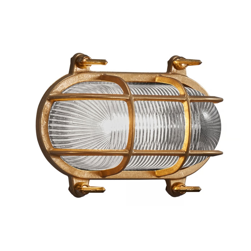 Nordlux - Buitenwandlamp HELFORD 1xE27/12,5W/230V IP64 messing