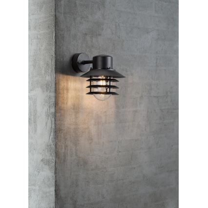 Nordlux - Buitenwandlamp VEJERS 1xE27/60W/230V IP54 zwart