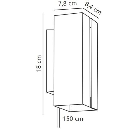 Nordlux - LED Dimbare Wandlamp CURTIZ 2xLED/4,5W/230V zwart