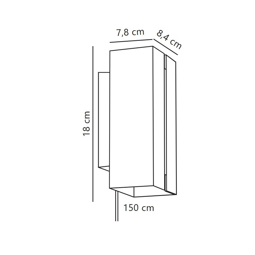 Nordlux - LED Dimbare Wandlamp CURTIZ 2xLED/4,5W/230V zwart