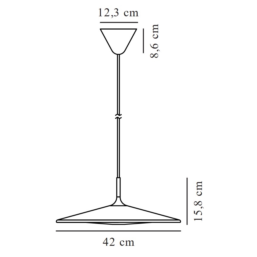 Nordlux - Dimbare LED hanglamp aan een koord BALANCE LED/230V 2700K diameter 42 cm zwart