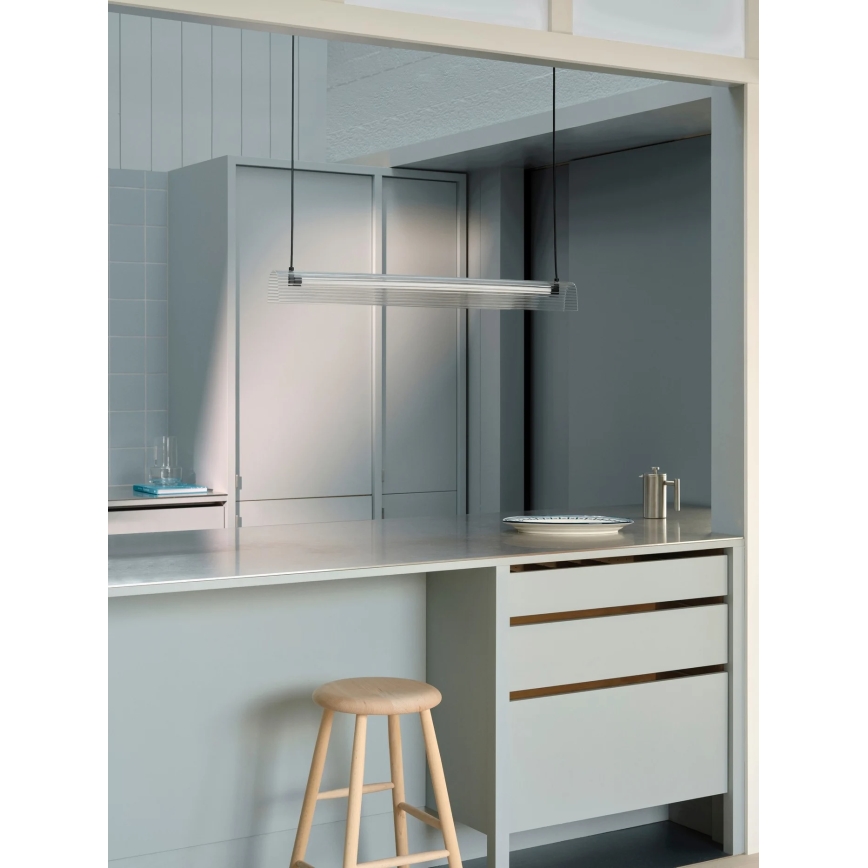 Nordlux - LED Dimbare pendellamp met kabelophanging ALIANI LED/20W/230V 3000K 100 cm zwart/helder