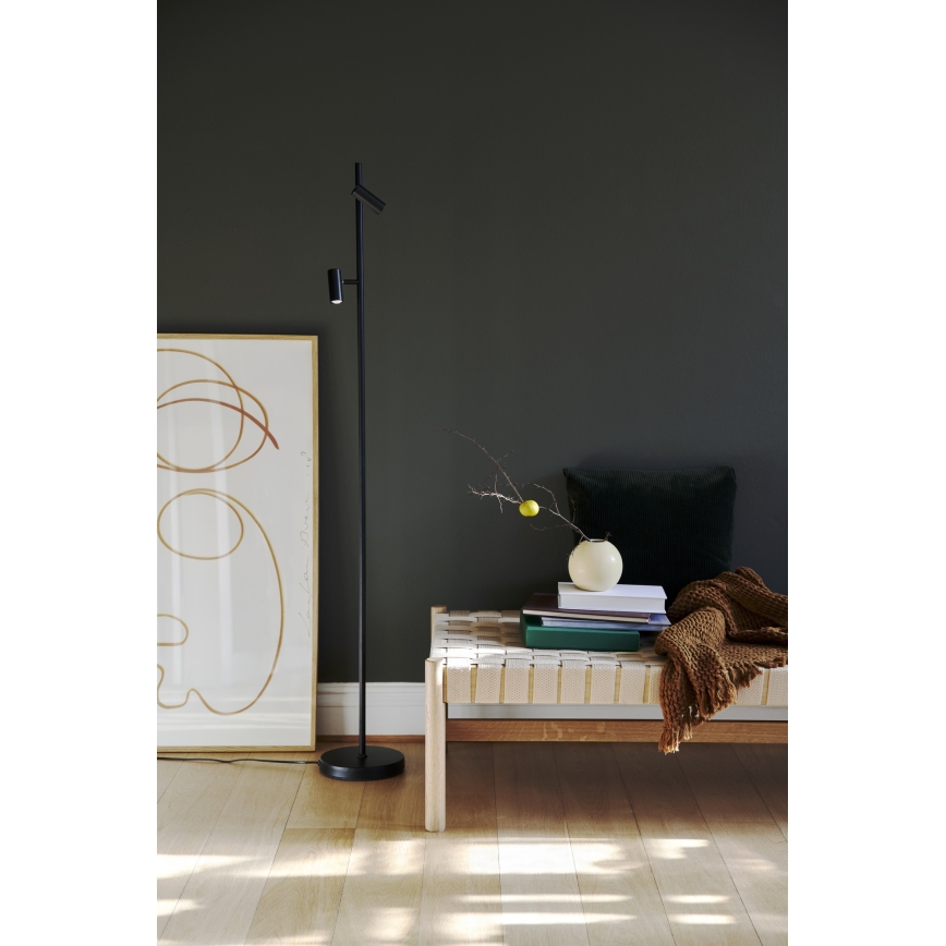 Nordlux - LED Dimbaar aanraken Staande lamp OMARI 2xLED/3,2W/230V zwart