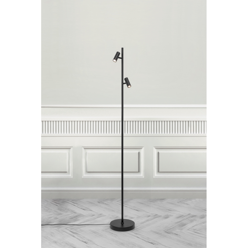 Nordlux - LED Dimbaar aanraken Staande lamp OMARI 2xLED/3,2W/230V zwart