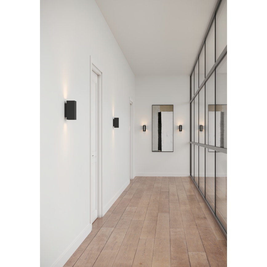 Nordlux - Dimbare LED wandverlichting CURTIZ 2xLED/4,5W/230V zwart