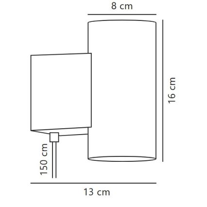 Nordlux - Dimbare LED wandverlichting MONA LED/10W/230V CRI 90