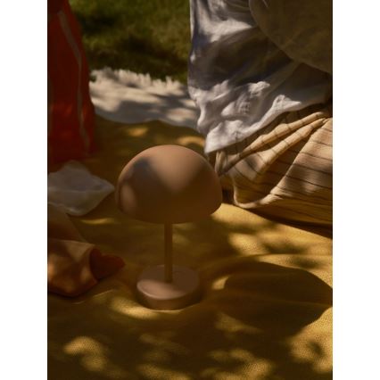 Nordlux - LED dimbare oplaadbare buitentafellamp ELLEN LED/2,8W/3,7V IP44 2200 mAh bruin