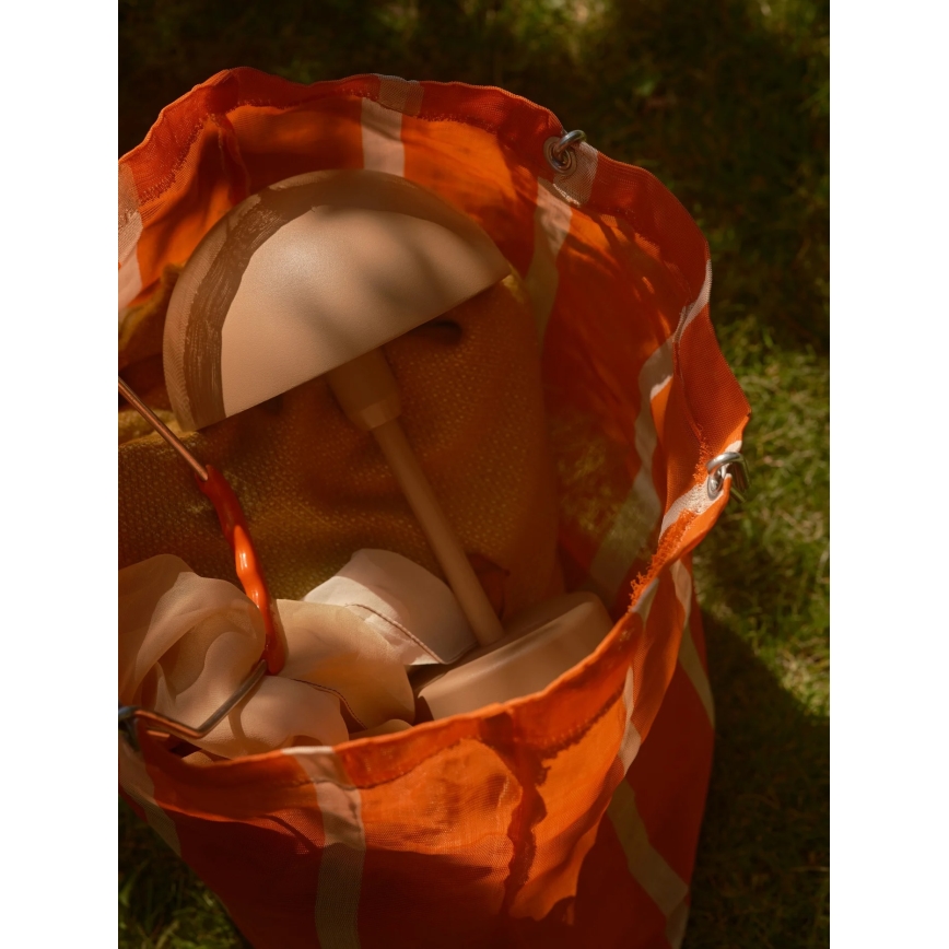 Nordlux - Dimbare oplaadbare LED-buitentafellamp ELLEN LED/2,8W/3,7V 2200 mAh IP44 bruin