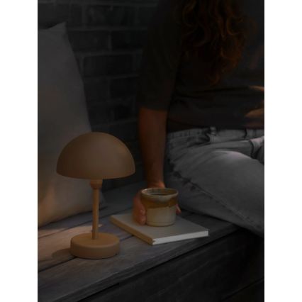 Nordlux - Dimbare oplaadbare LED-buitentafellamp ELLEN LED/2,8W/3,7V 2200 mAh IP44 bruin