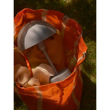 Nordlux - Dimbare oplaadbare buitentafellamp ELLEN LED/2,8W/3,7V IP44 2200 mAh grijs