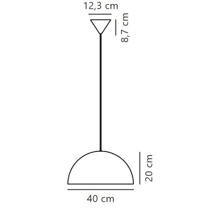 Nordlux - Hanglamp aan een koord ELLEN 1xE27/40W/230V