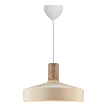 Nordlux - Hanglamp aan een koord ELVAS 1xE27/60W/230V diameter 37,5 cm beige