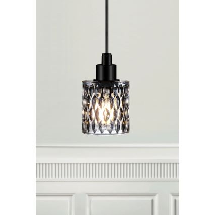 Nordlux - Hanglamp aan een koord HOLLYWOOD 1xE27/60W/230V gerookt