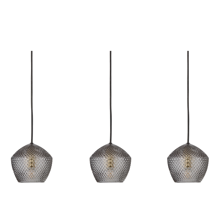 Nordlux - Hanglamp aan een koord ORBIFORM 3xE14/25W/230V zwart/grijs