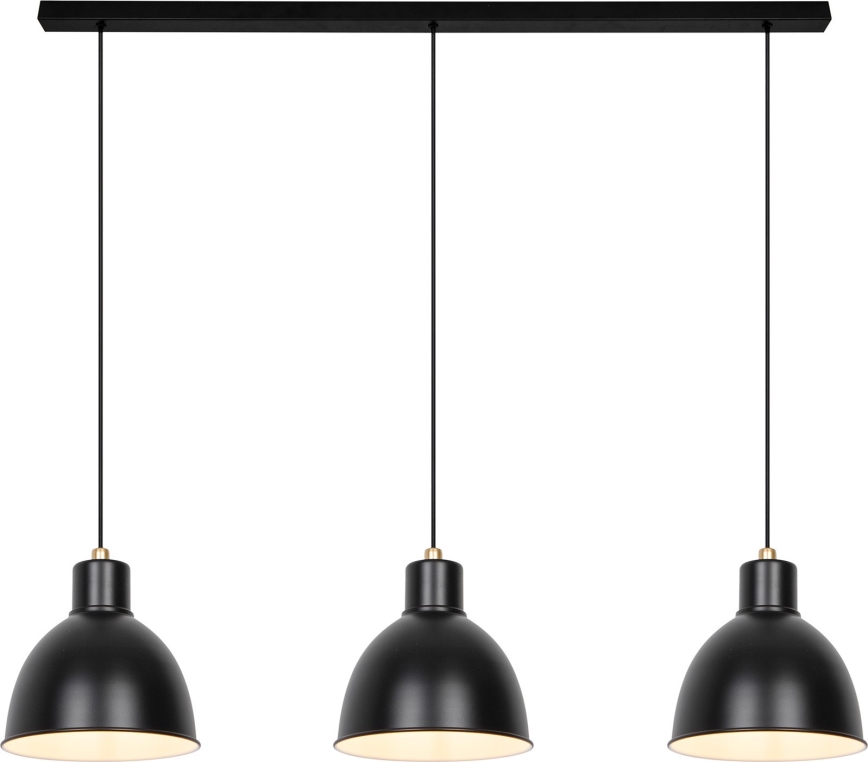 Nordlux - Hanglamp aan een koord POP 3xE27/40W/230V zwart/goud