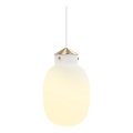 Nordlux - Hanglamp aan een koord RAITO 1xE27/25W/230V messing/wit