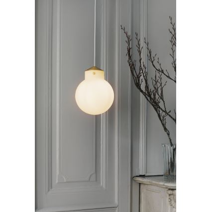 Nordlux - Hanglamp aan een koord RAITO 1xE27/25W/230V messing/wit